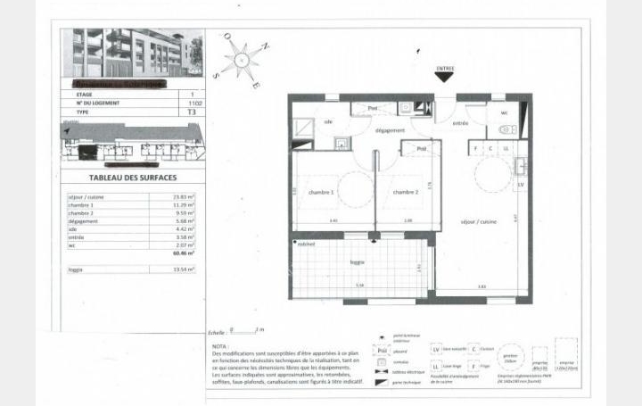 CKIEL IMMOBILIER : Appartement | BEZIERS (34500) | 60 m2 | 166 400 € 
