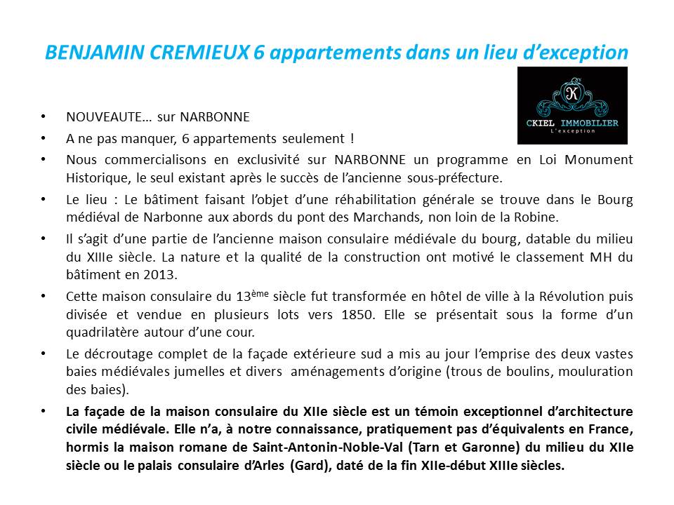 le-benjamin-cremieux-4 - Ckiel immobilier narbonne